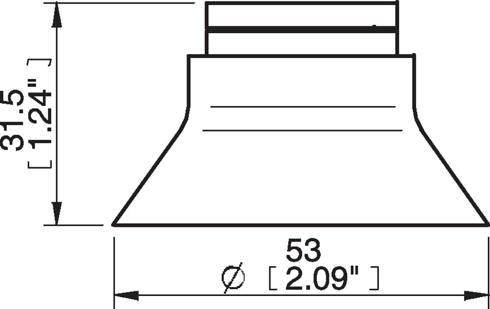 Piab Suction cup D50 Silicone FCM