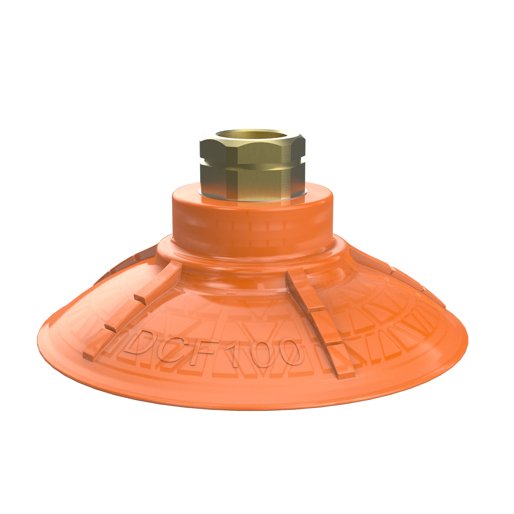 Piab Suction cup DCF100P Polyurethane 60, 3/8 NPT female with mesh filter