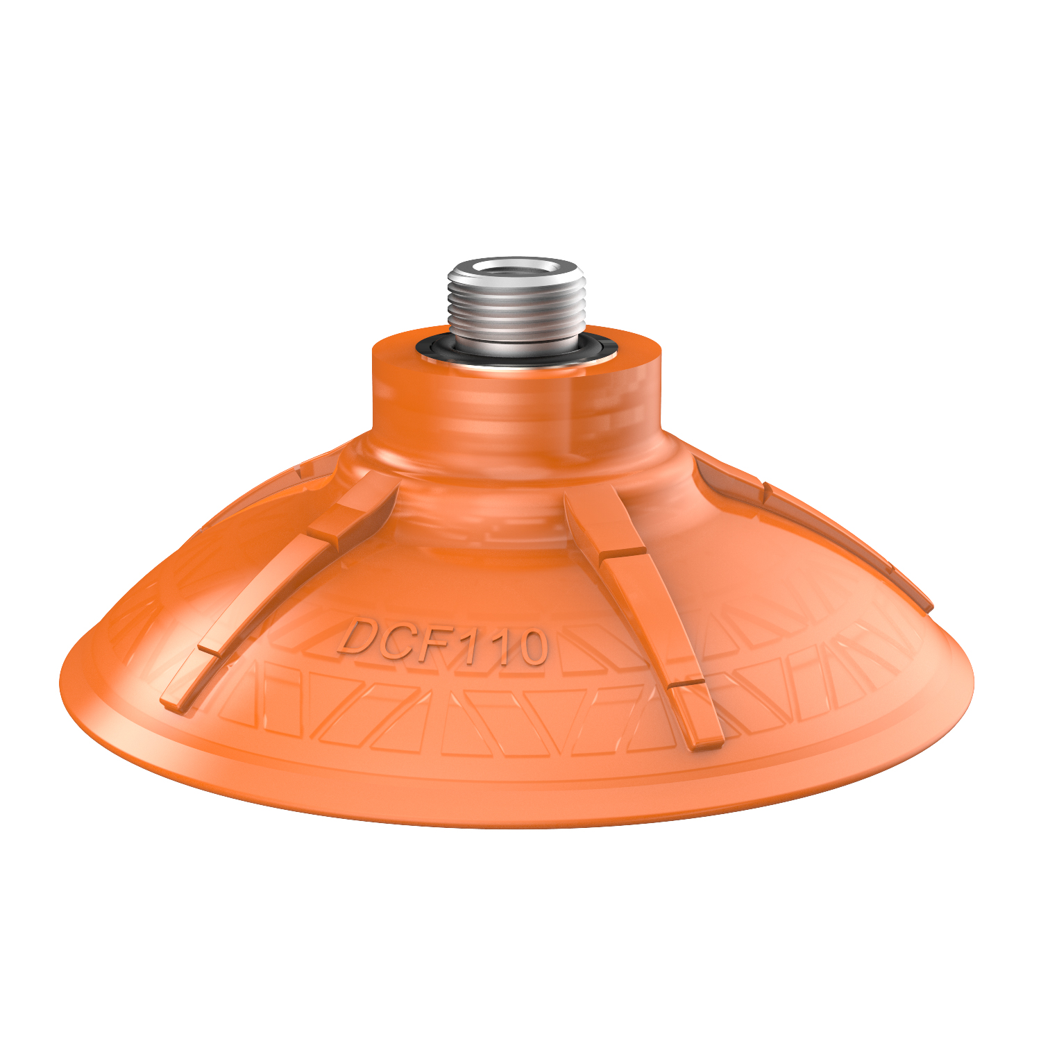 Piab Suction cup DCF110P Polyurethane 60, G3/8 male, 1/8 NPSF female, with mesh filter