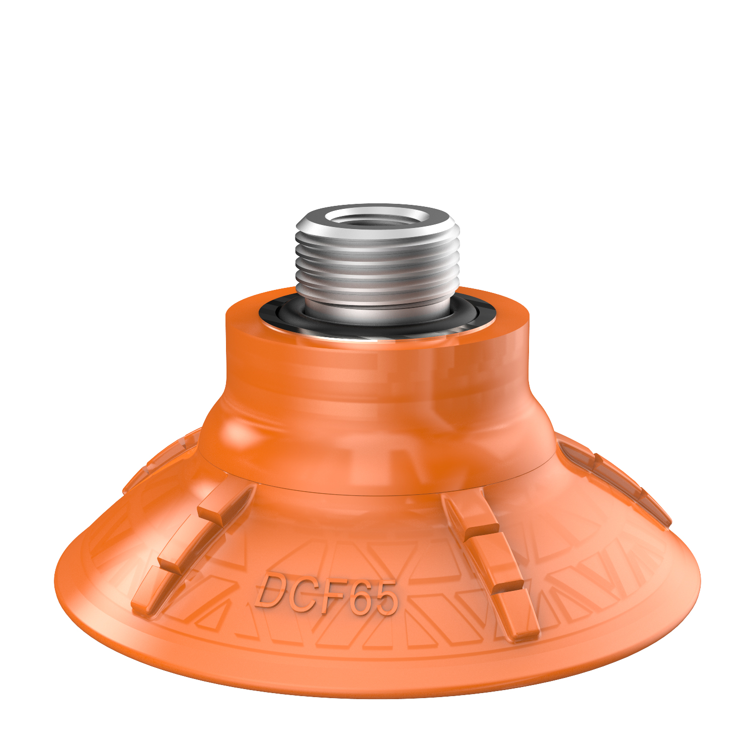 Piab Suction cup DCF65P Polyurethane 60, G3/8 male, 1/8 NPSF female, with mesh filter