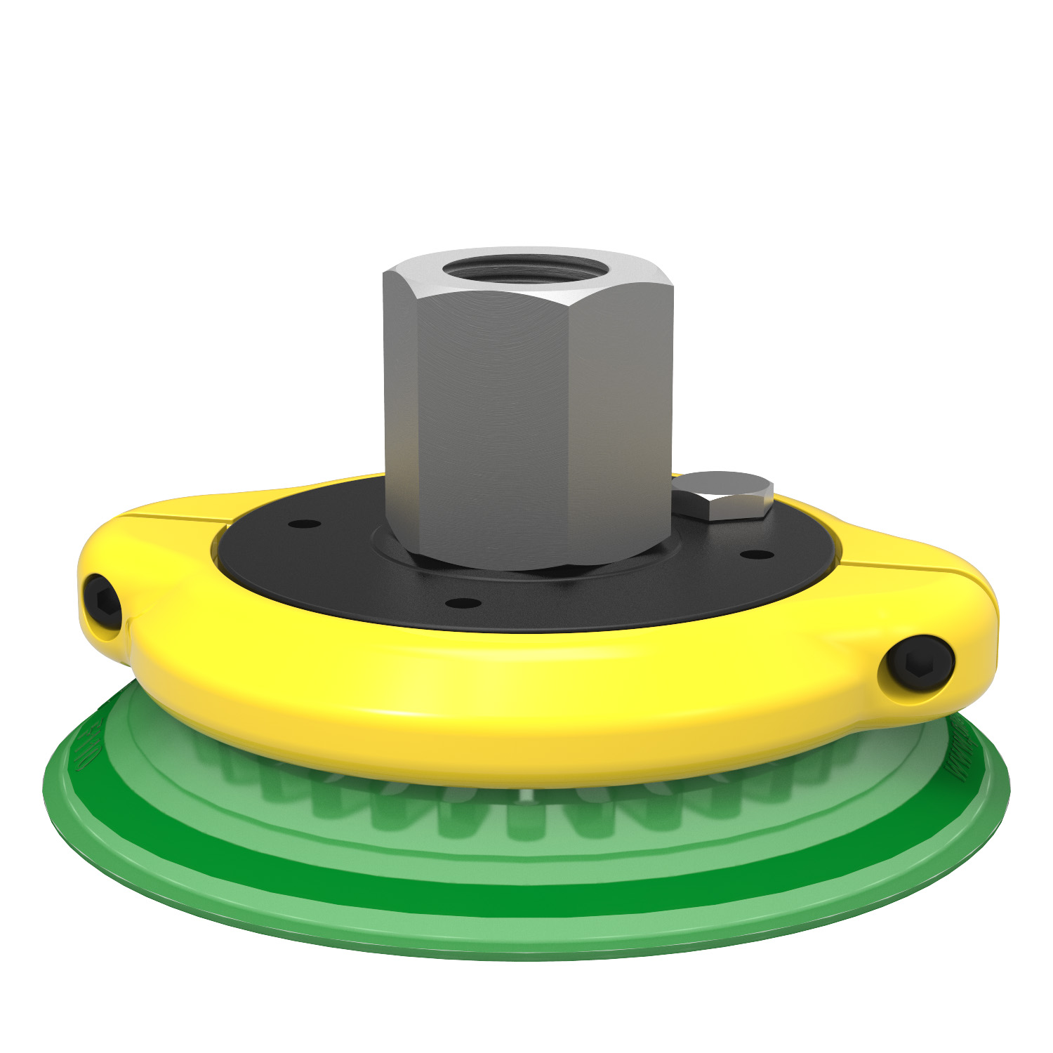 Piab Suction cup F110P Polyurethane 60, G1/2 female, clamp ring with cone valve