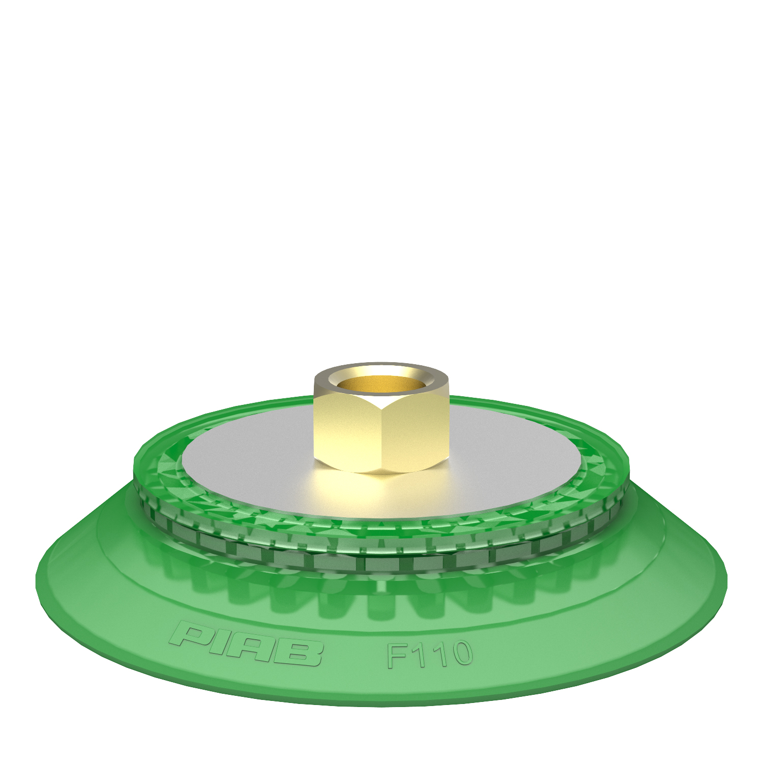 Piab Suction cup F110P Polyurethane 60, brass 3/8 NPSF female