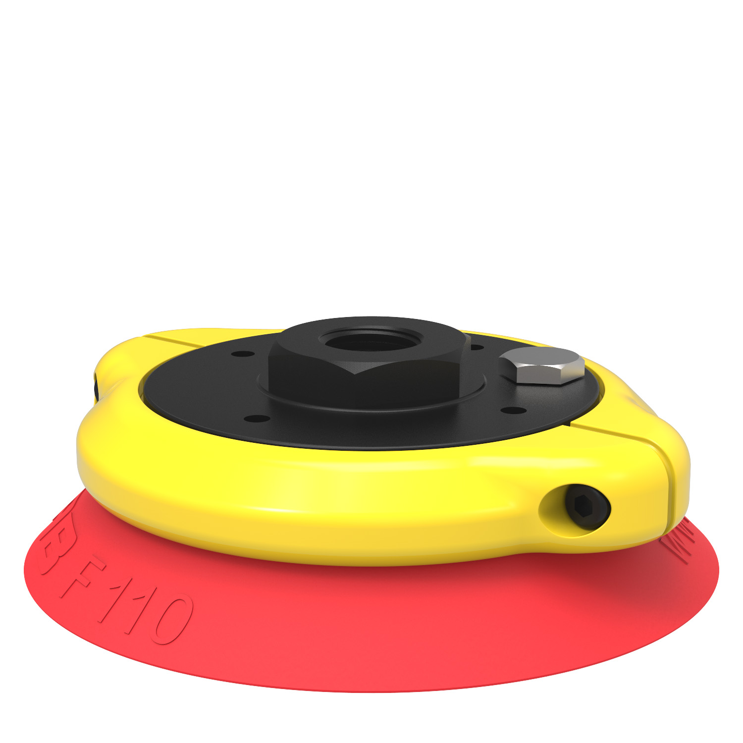 Piab Suction cup F110 Silicone, 3/8 NPSF female, clamp ring with mesh filter