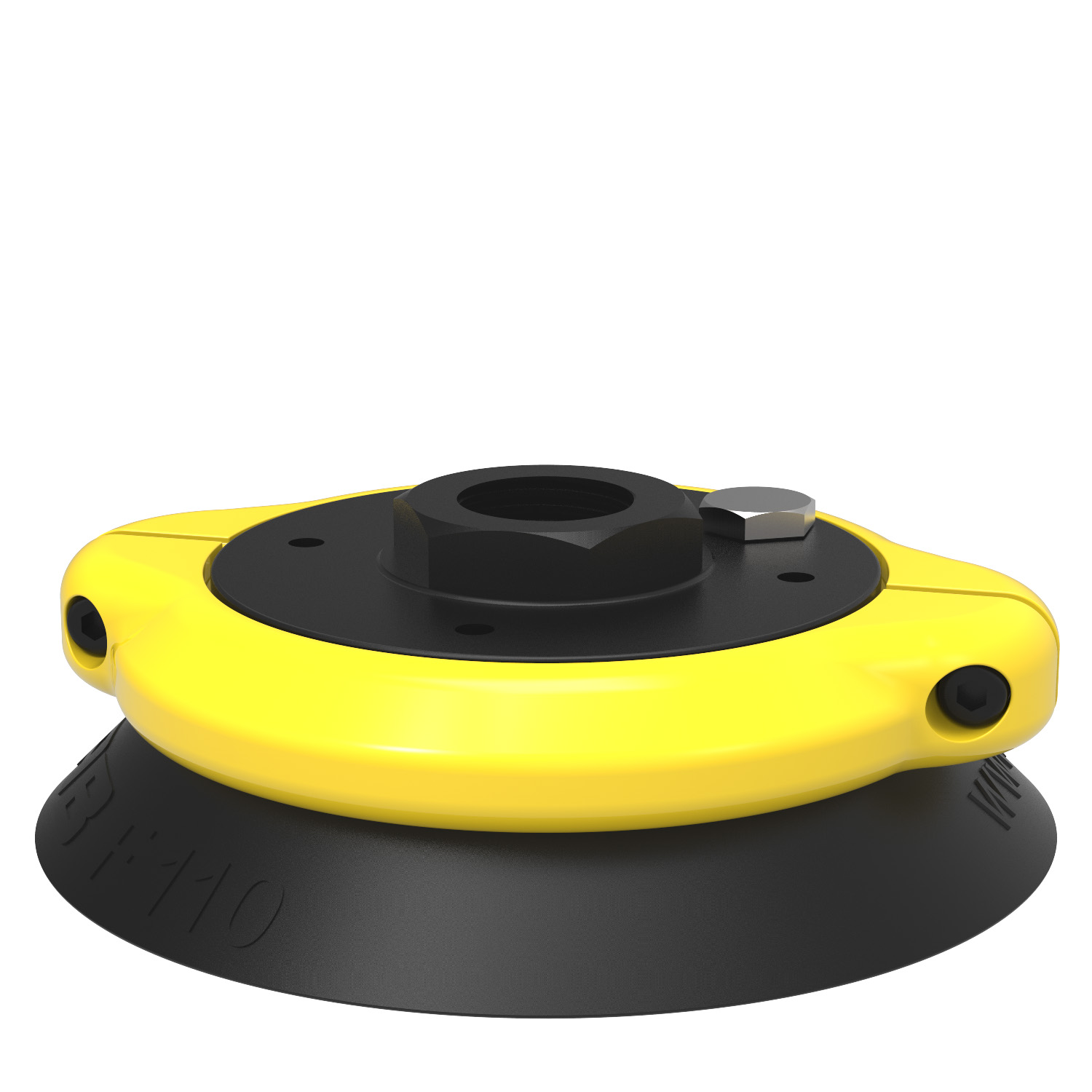 Piab Suction cup F110 Nitrile-PVC, G1/2 female, clamp ring with mesh filter