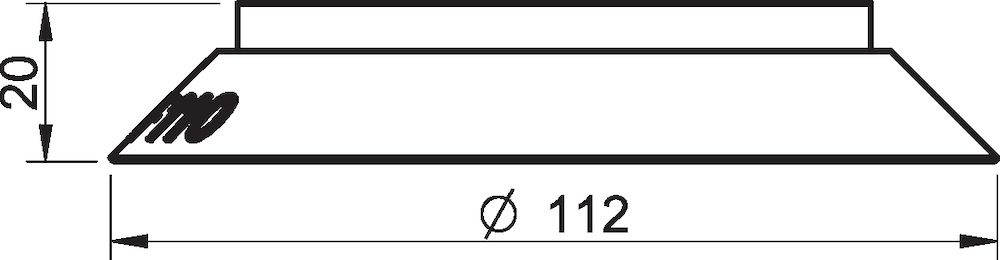 Piab Suction cup F110 Nitrile-PVC with washer