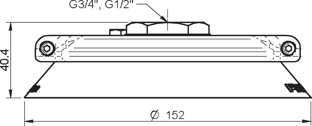 Piab Suction cup F150 Silicone FCM, G1/2 female, clamp ring with mesh filter