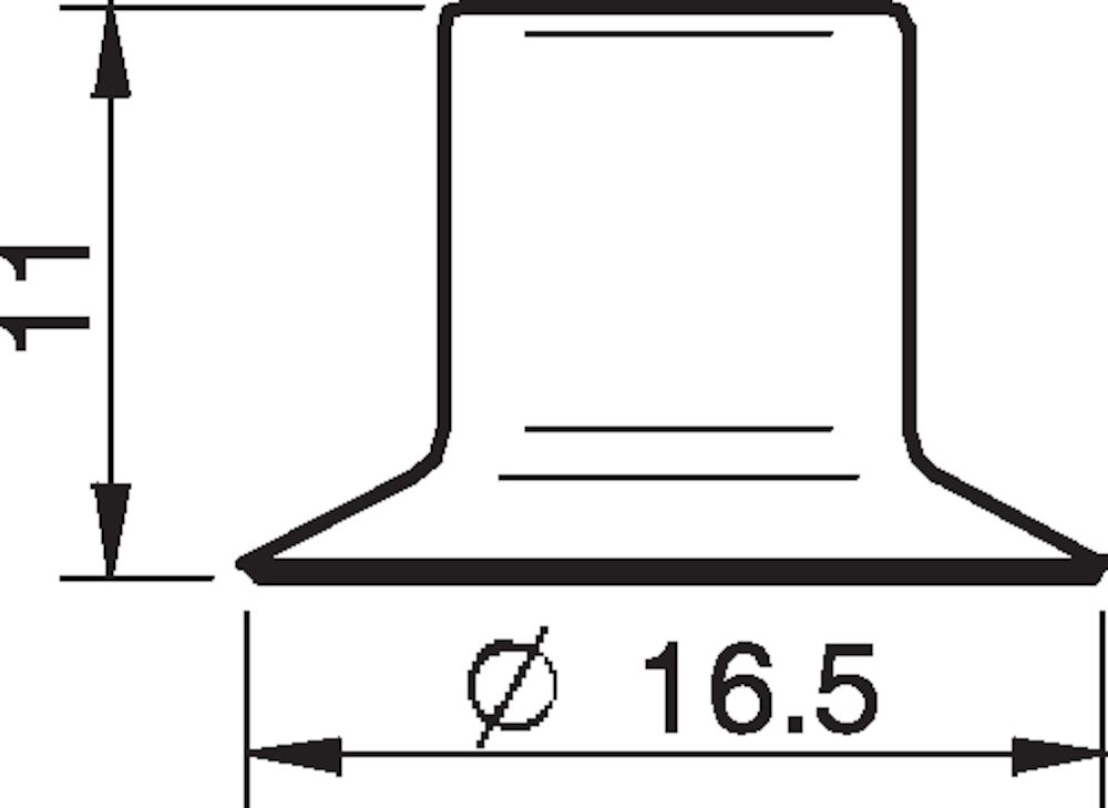 Piab Suction cup F15MF Thermoelastic polyurethane