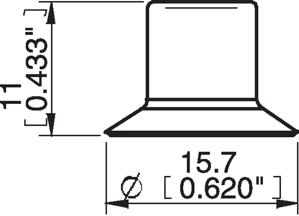 Piab Suction cup F15 Chloroprene
