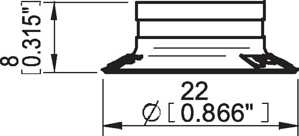 Piab Suction cup F20MF Thermoelastic polyurethane