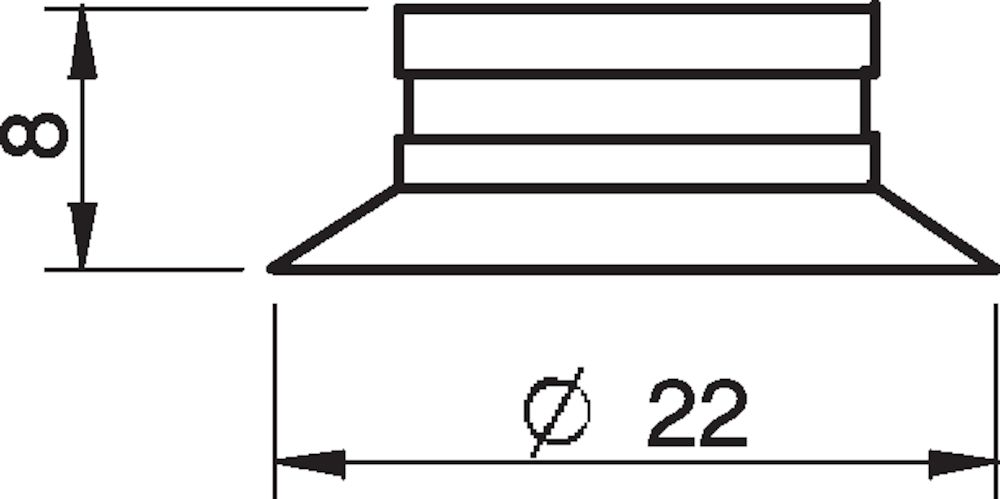Piab Suction cup F20 Chloroprene