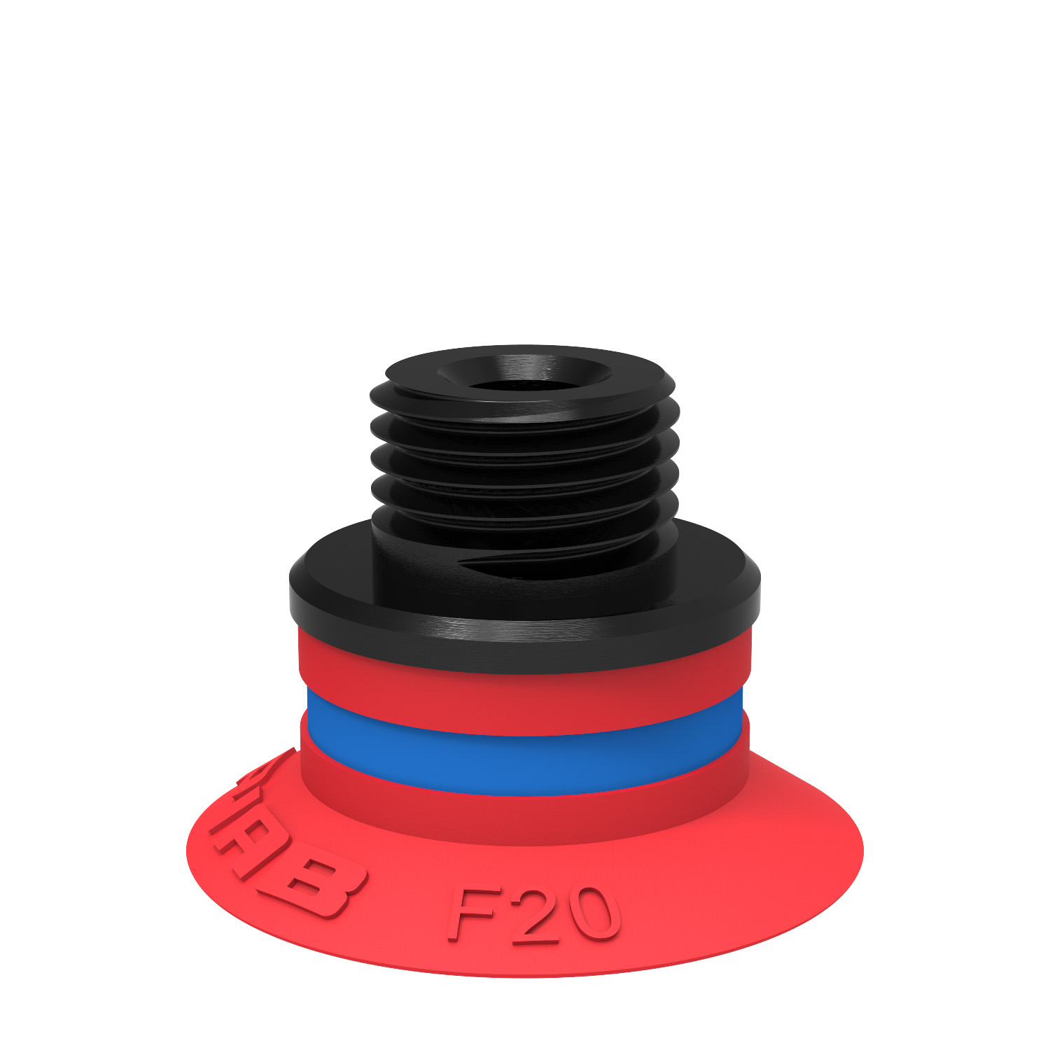 Piab Suction cup F20 Silicone, G1/8 male/M5 female, with mesh filter
