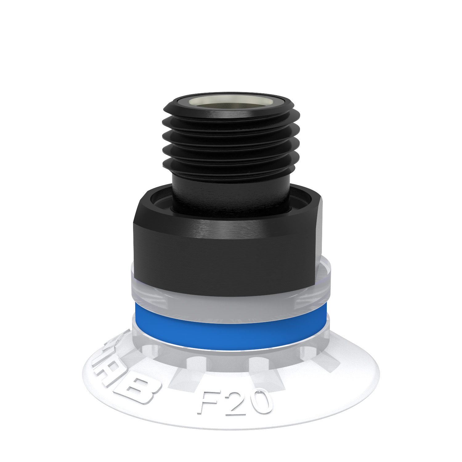Piab Suction cup F20 Silicone FCM, G1/8 male, with mesh filter