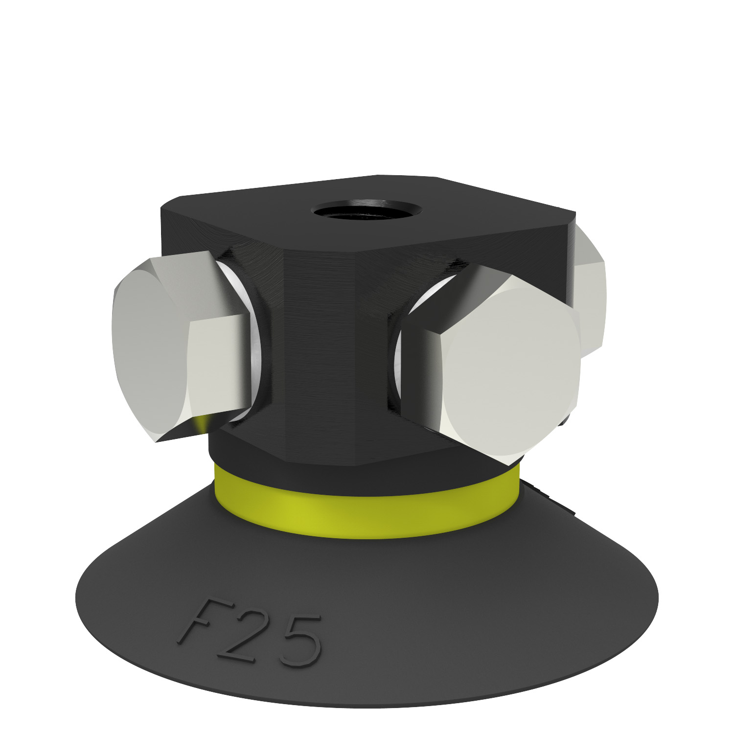 Piab Suction cup F25 Chloroprene, 5xM5 female