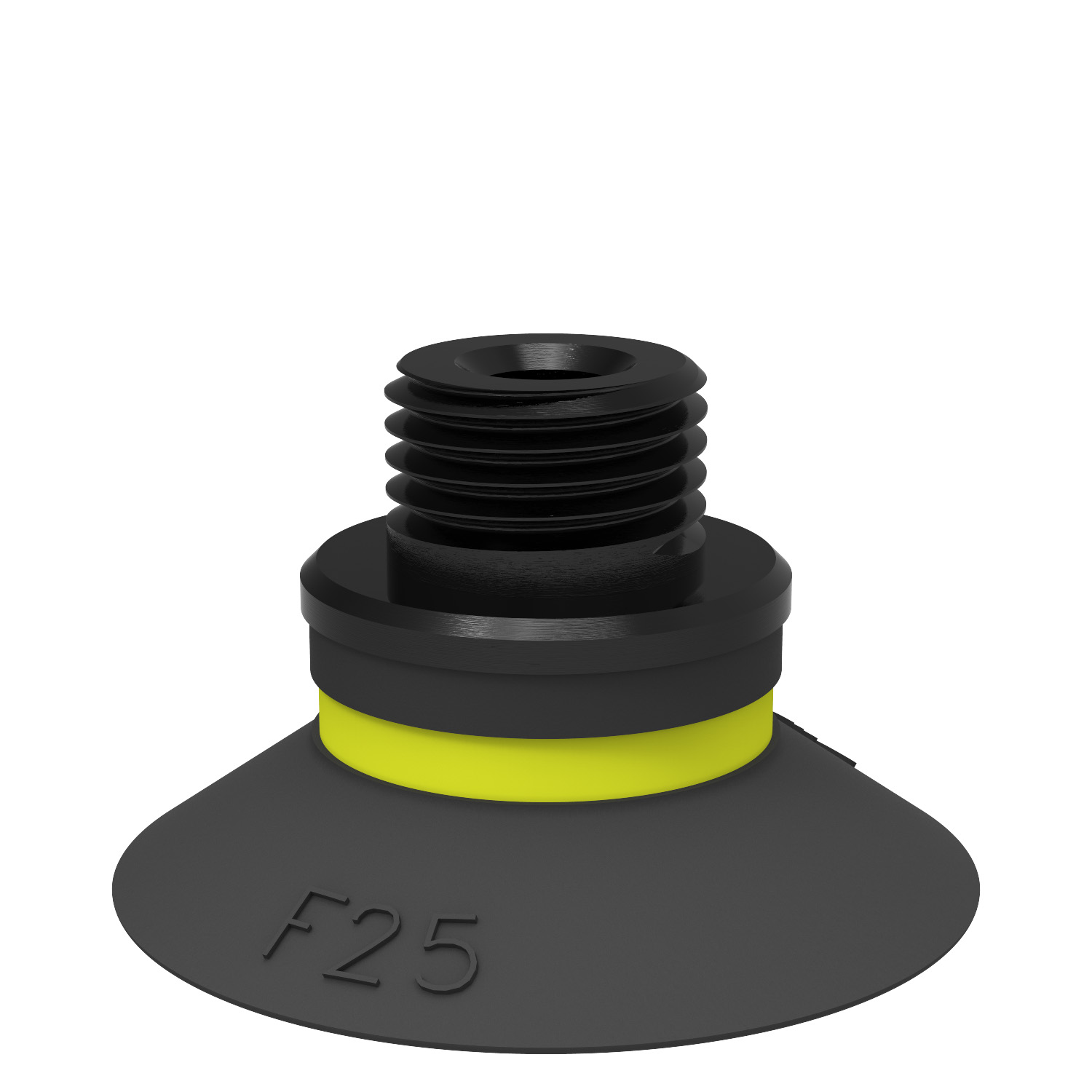 Piab Suction cup F25 Chloroprene, G1/8 male/M5 female, with mesh filter