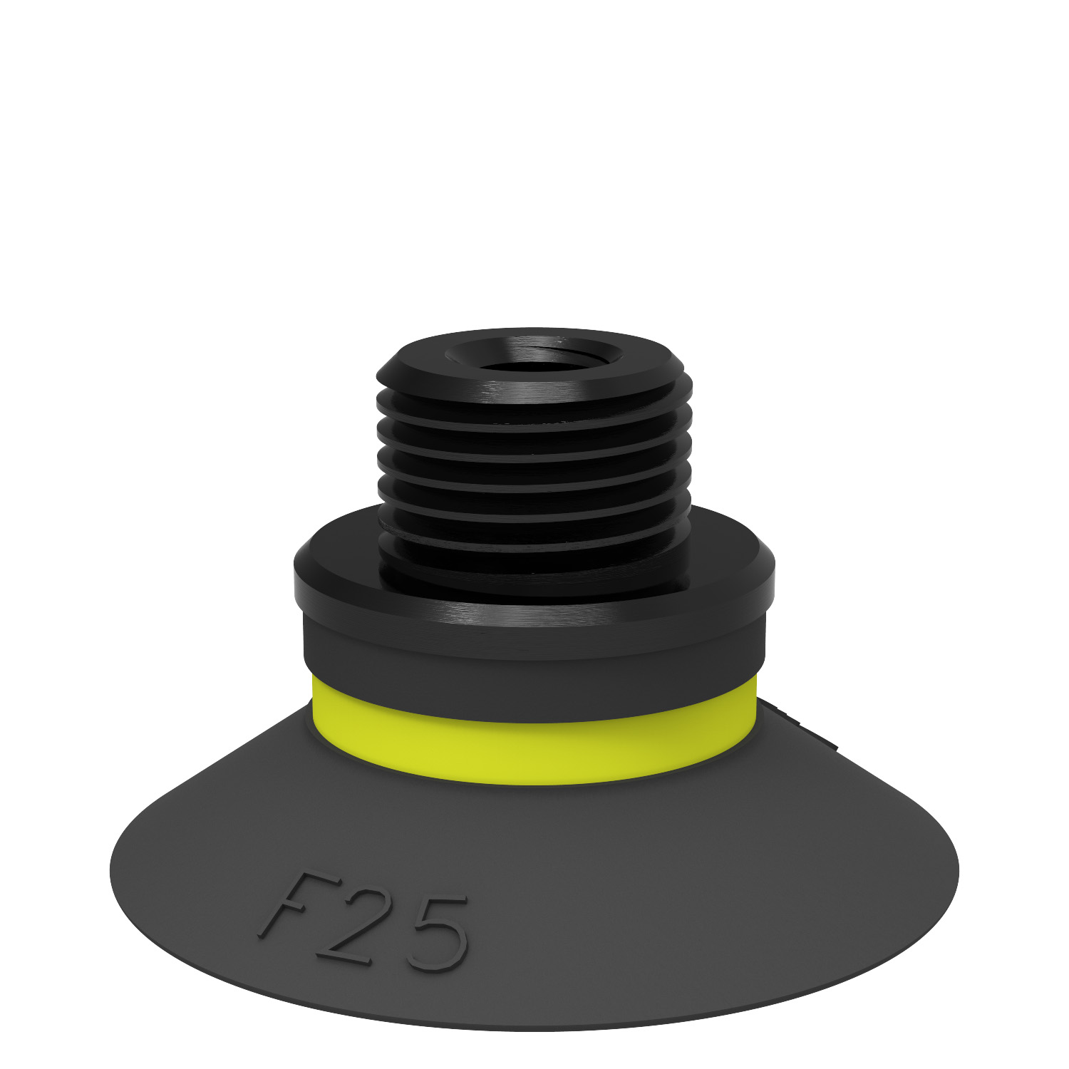 Piab Suction cup F25 Chloroprene, G1/8 male/M5 female, with dual flow control valve