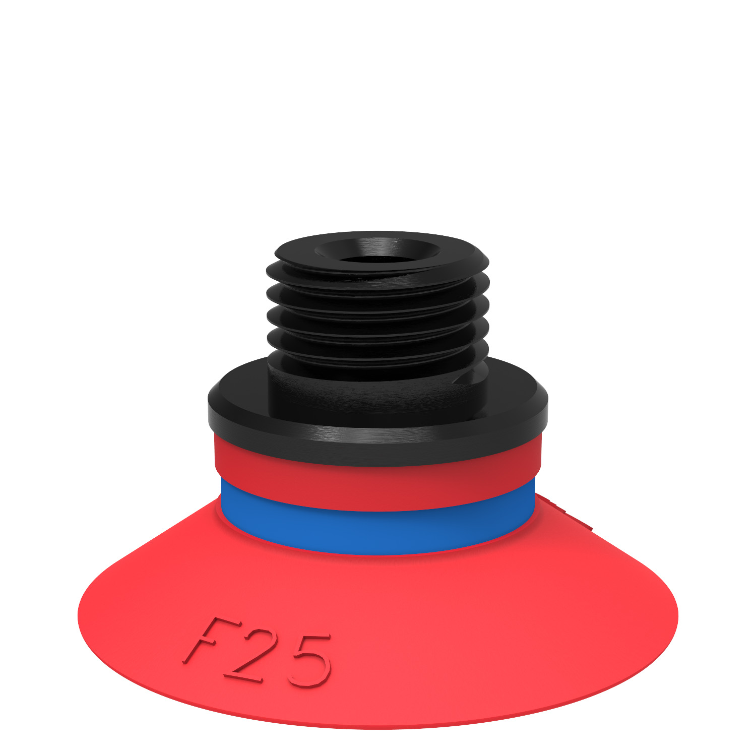 Piab Suction cup F25 Silicone, G1/8 male/M5 female, with mesh filter