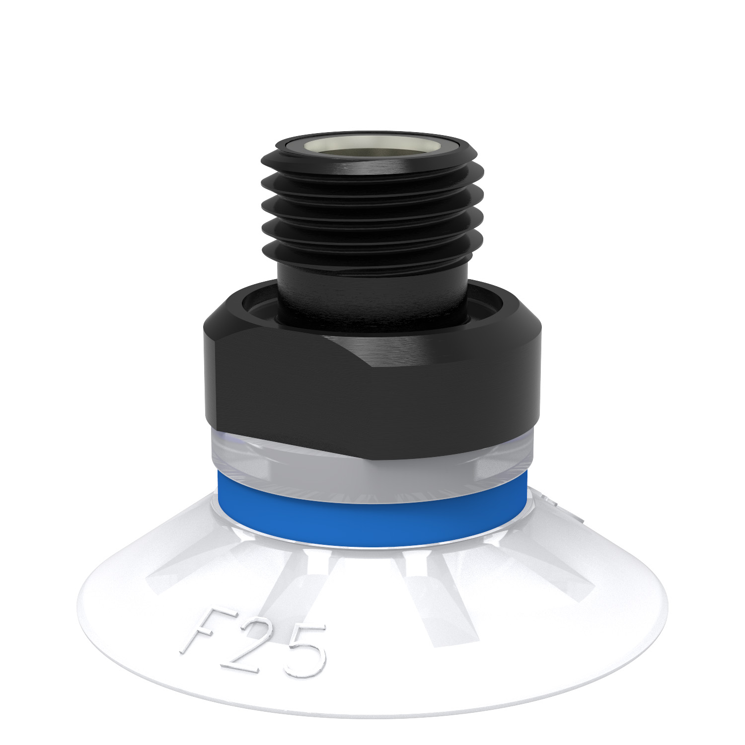 Piab Suction cup F25 Silicone FCM, G1/8 male, with mesh filter