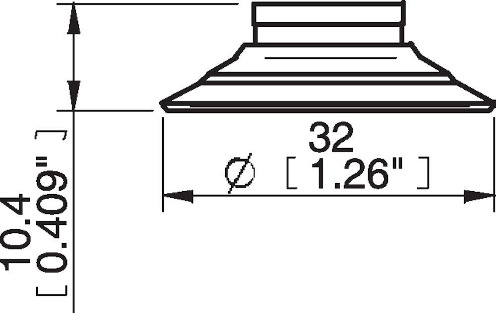 Piab Suction cup F30-2 Silicone