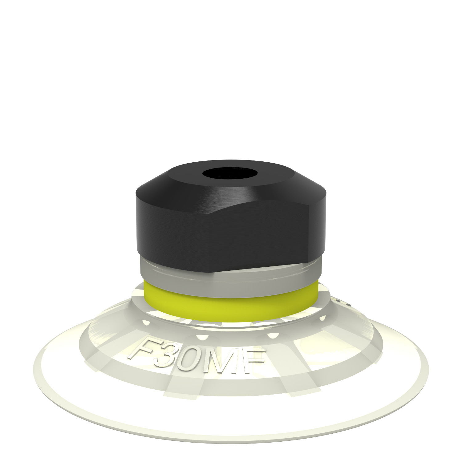 Piab Suction cup F30MF Thermoelastic polyurethane, M5 female, with dual flow control valve