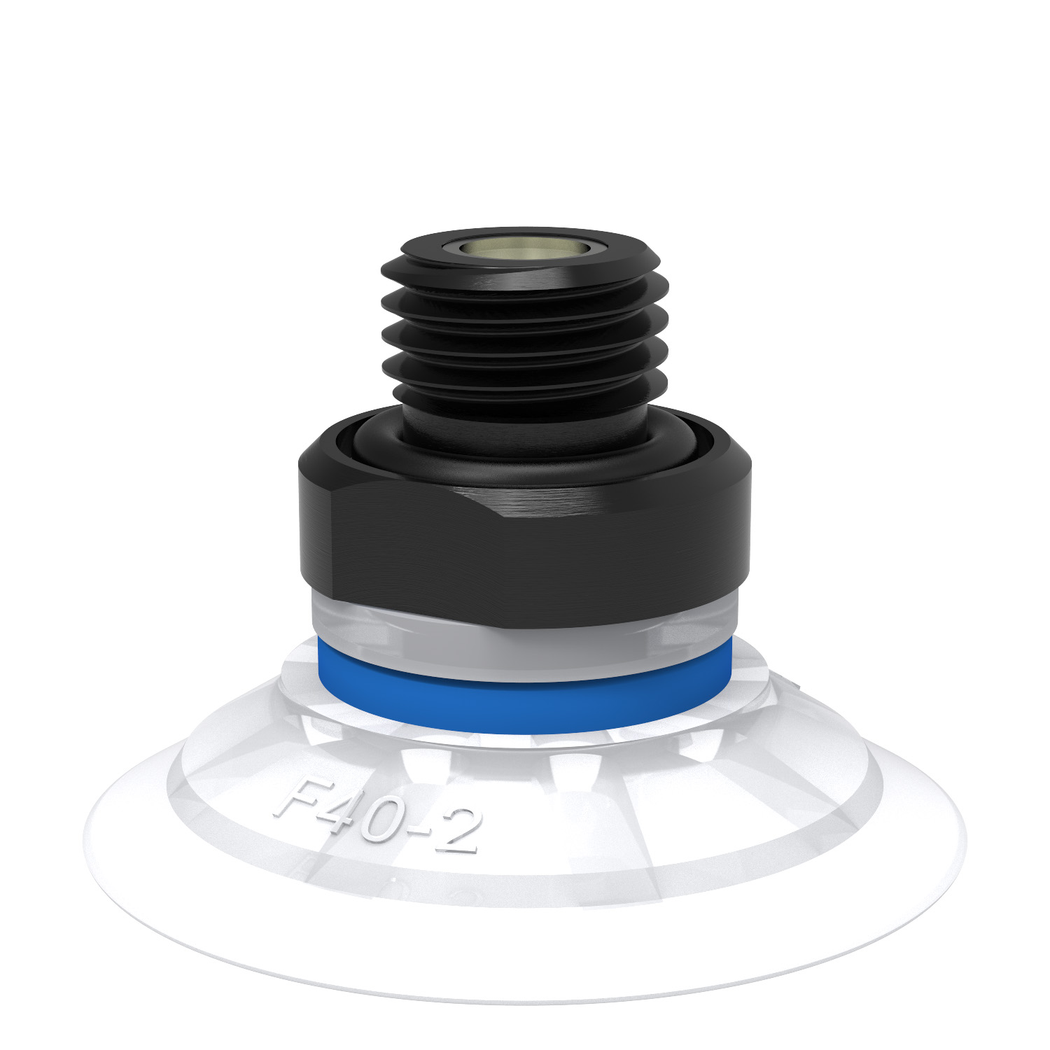 Piab Suction cup F40-2 Silicone FCM, G1/4 male, with mesh filter