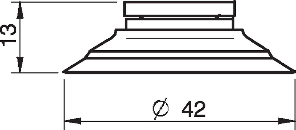 Piab Suction cup F40-2 Nitrile-PVC