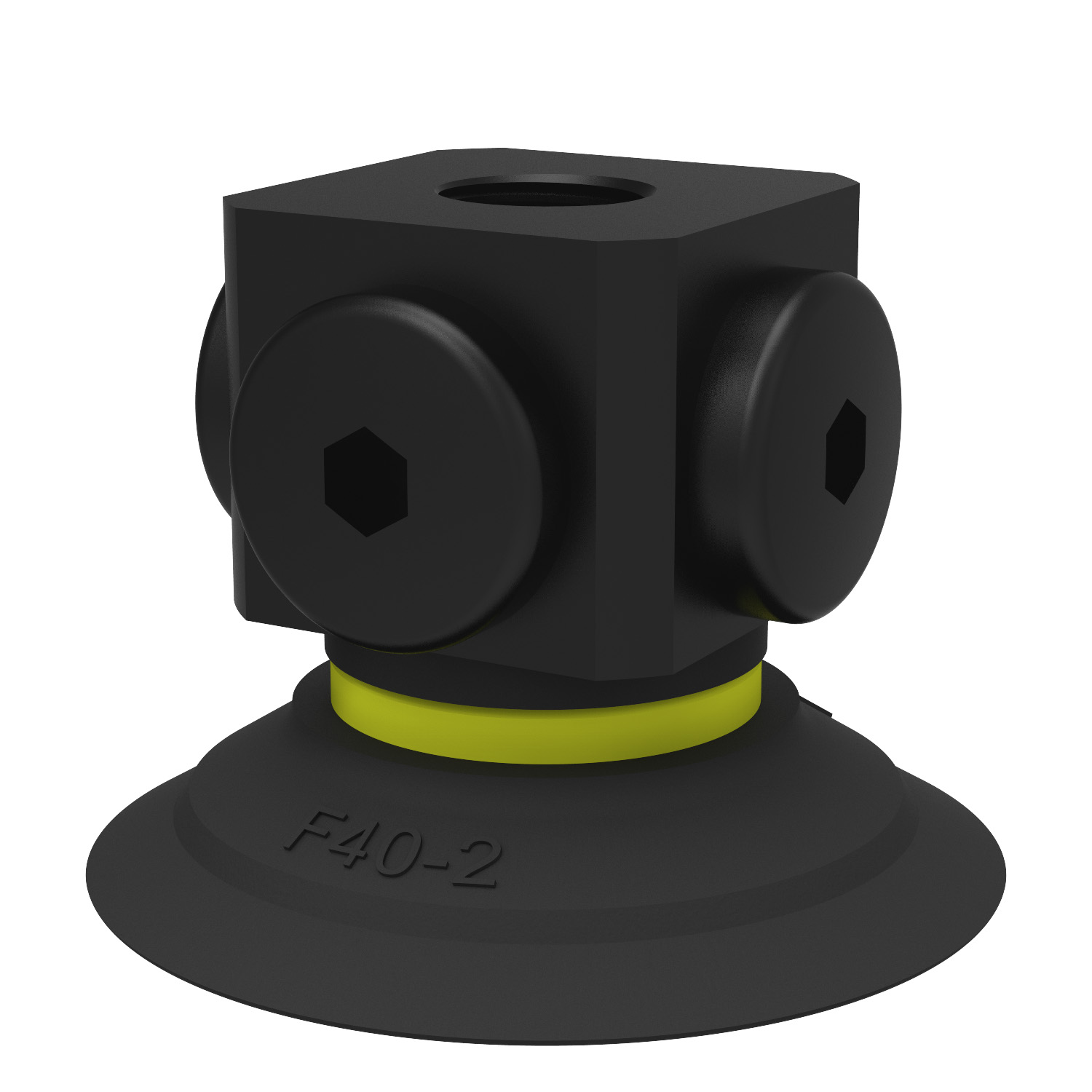 Piab Suction cup F40-2 Nitrile-PVC, 5x1/8 NPSF female