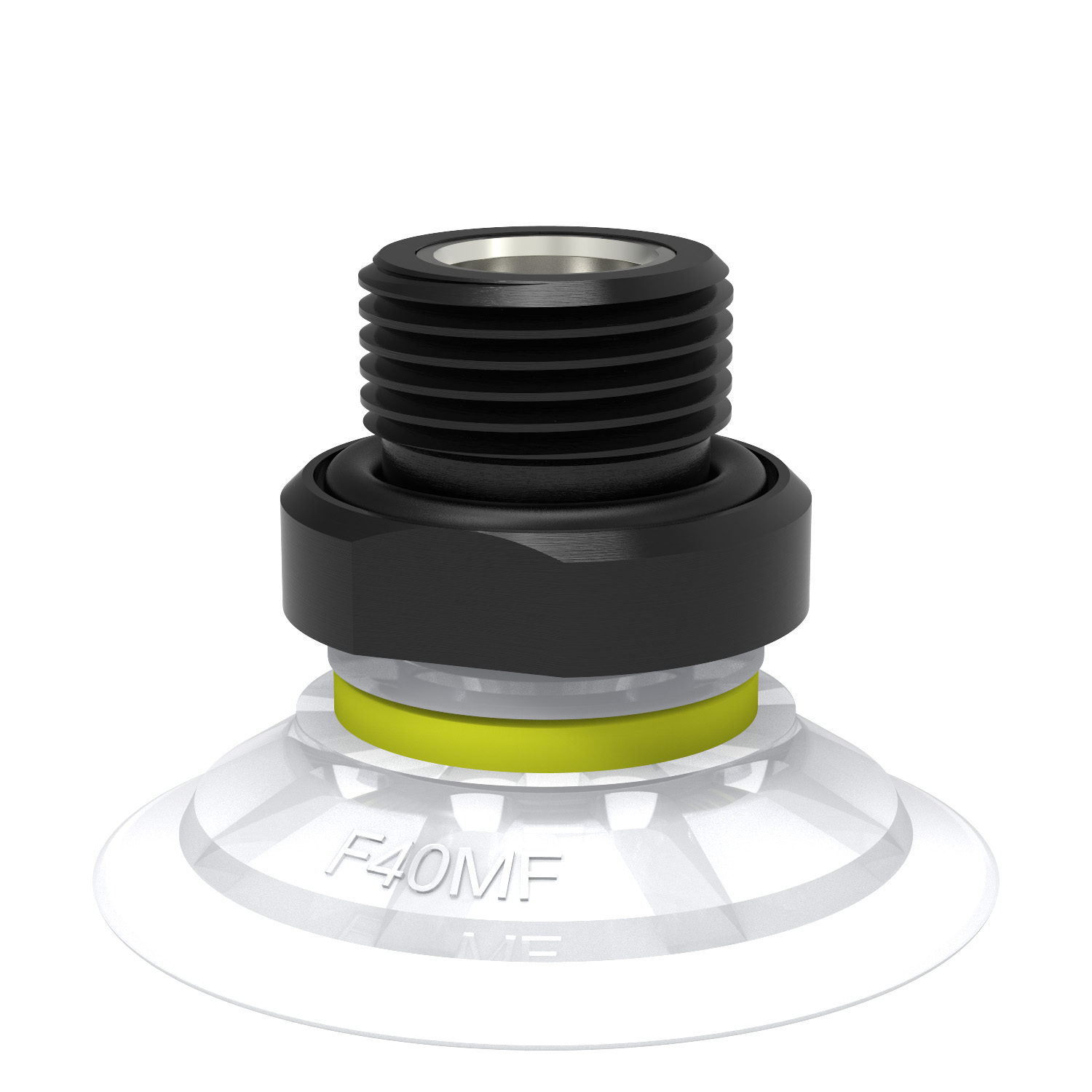 Piab Suction cup F40MF Thermoelastic polyurethane, G3/8 male, with dual flow control valve