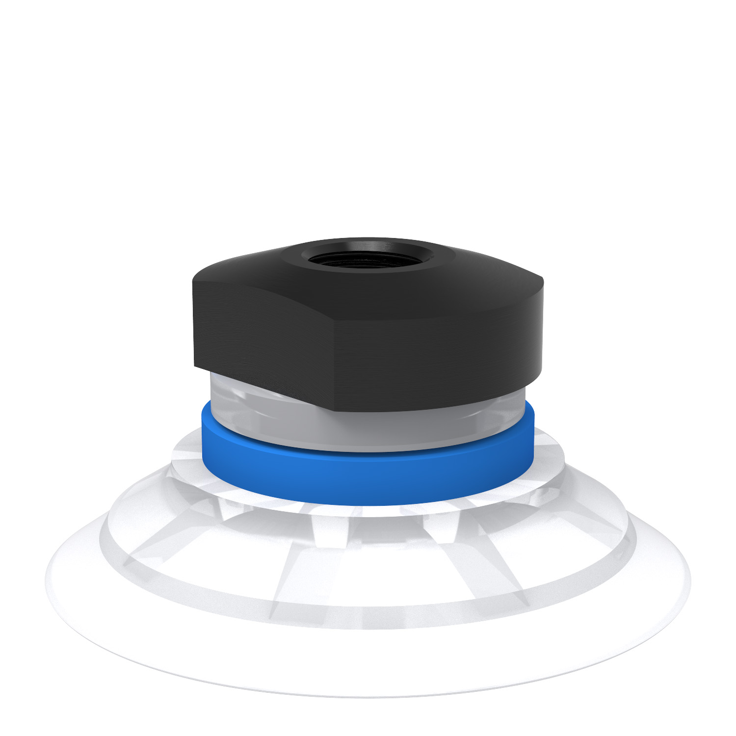 Piab Suction cup F50-2 Silicone FCM, 1/8 NPSF female, with mesh filter