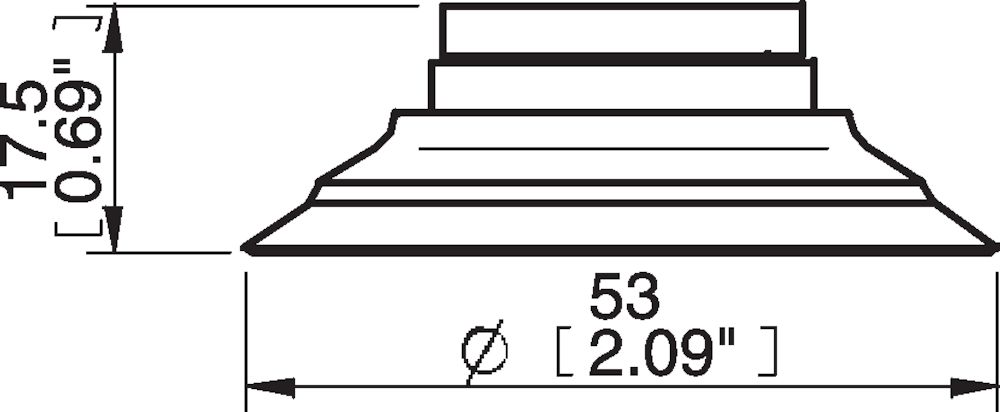 Piab Suction cup F50-2 HNBR