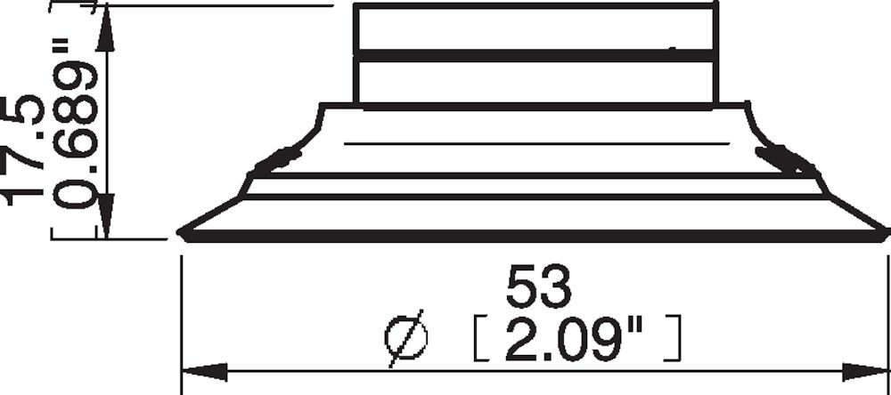 Piab Suction cup F50MF Thermoelastic polyurethane
