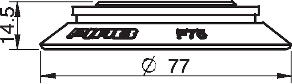 Piab Suction cup F75P Polyurethane 60 with collar for Vacuum Gripper System (VGS)