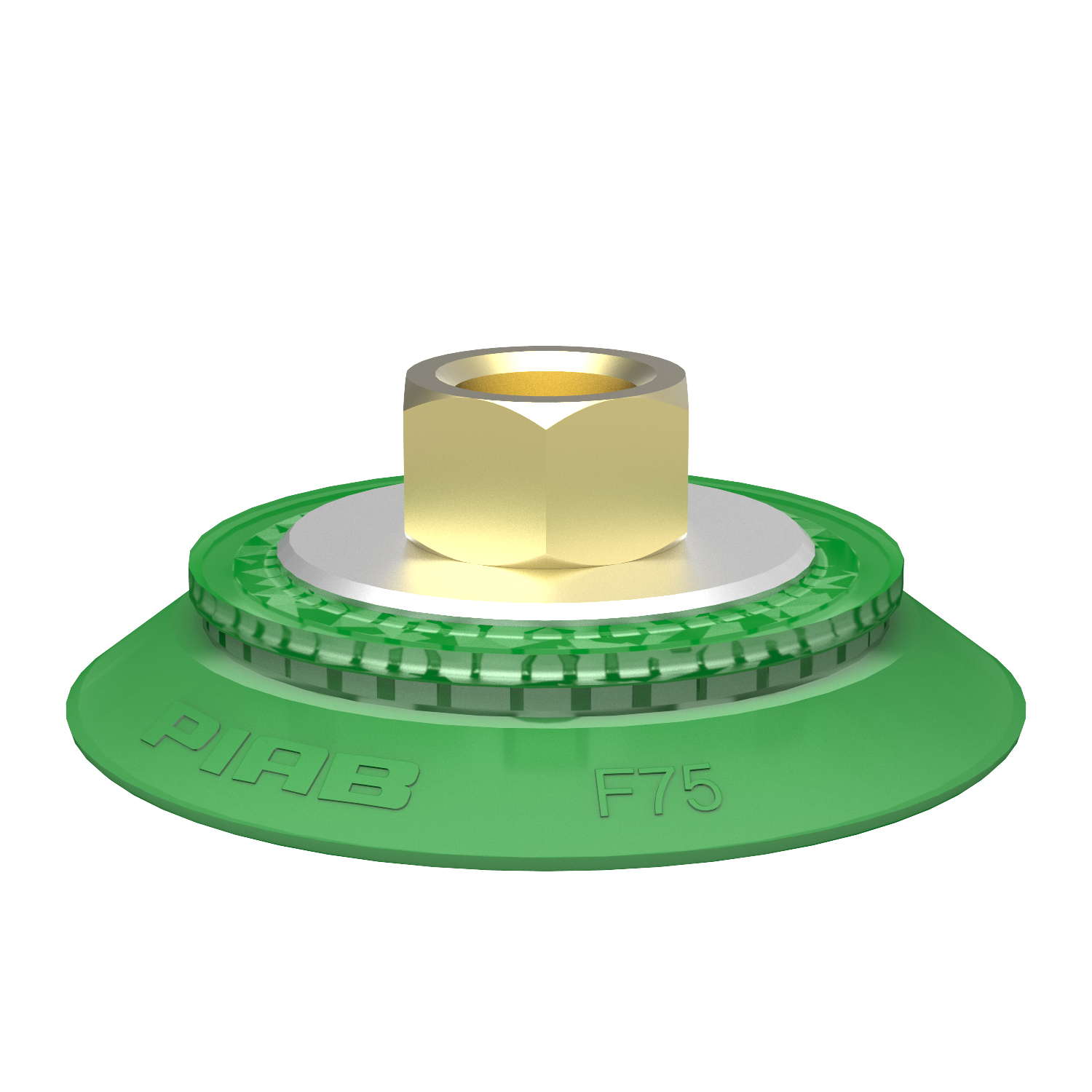 Piab Suction cup F75P Polyurethane 60, brass 3/8 NPSF female