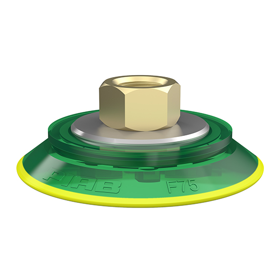 Piab Suction cup F75P Polyurethane 30/60, brass 3/8 NPSF female