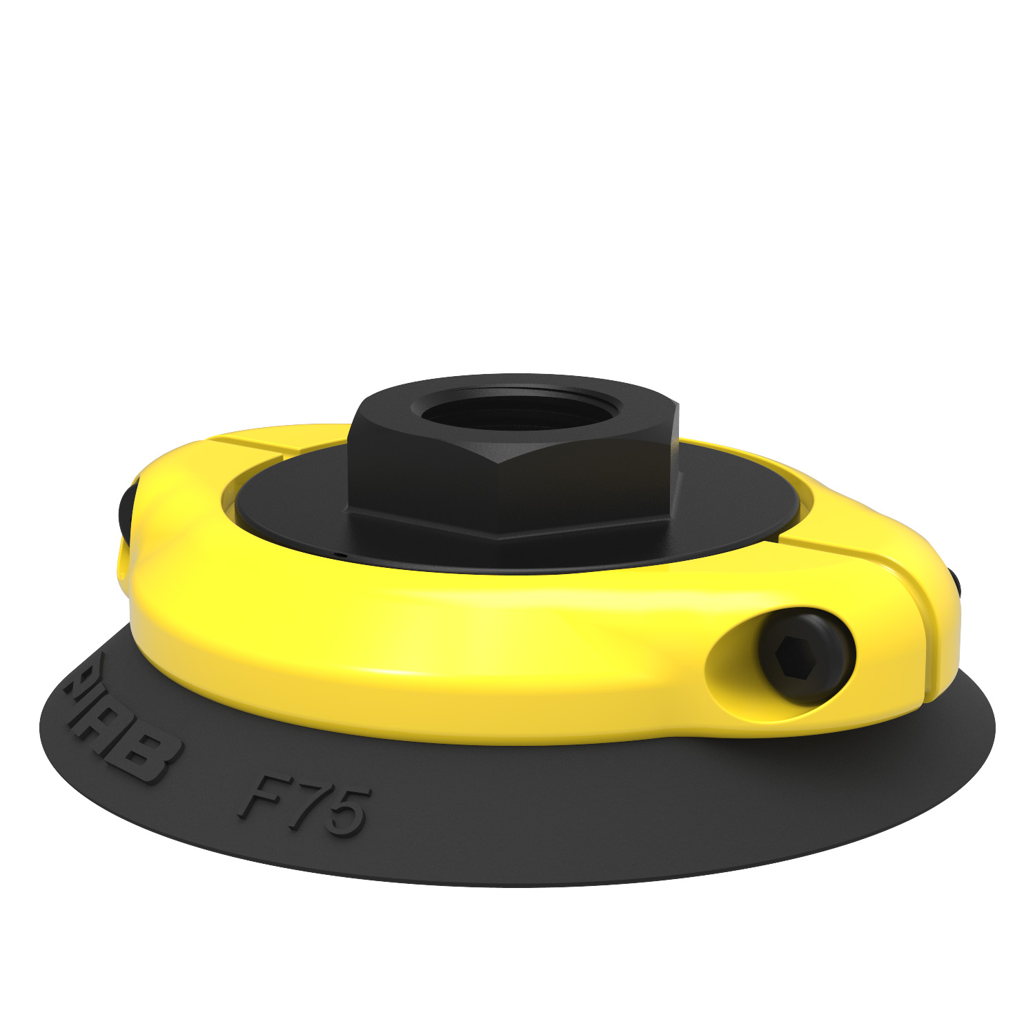 Piab Suction cup F75 Nitrile-PVC, G3/8 female, with cone valve