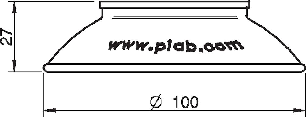 Piab Suction cup FC100P Polyurethane 40