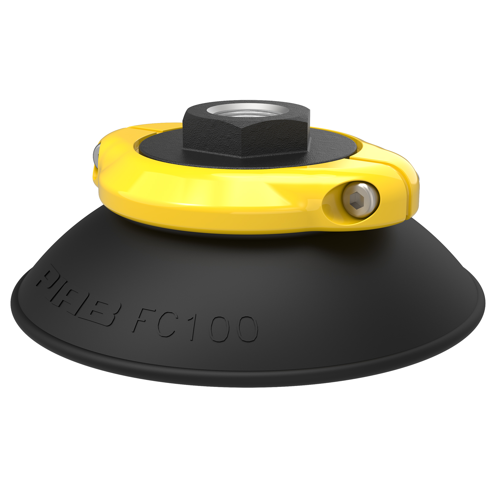 Piab Suction cup FC100 Nitrile-PVC 60, G3/8 female, with mesh filter