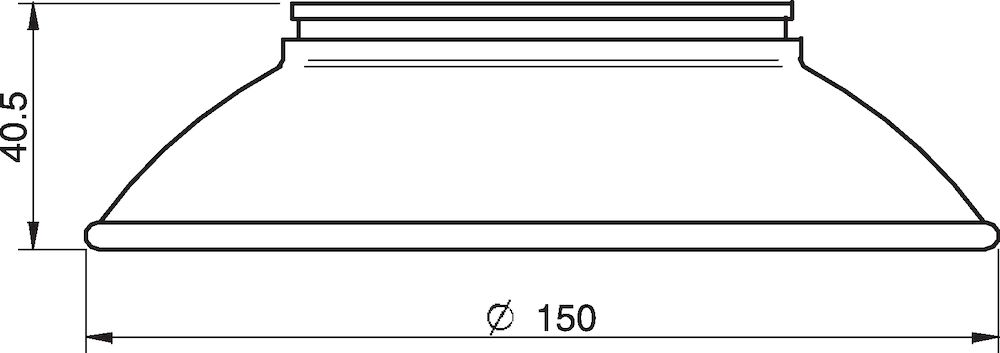 Piab Suction cup FC150P Polyurethane 60