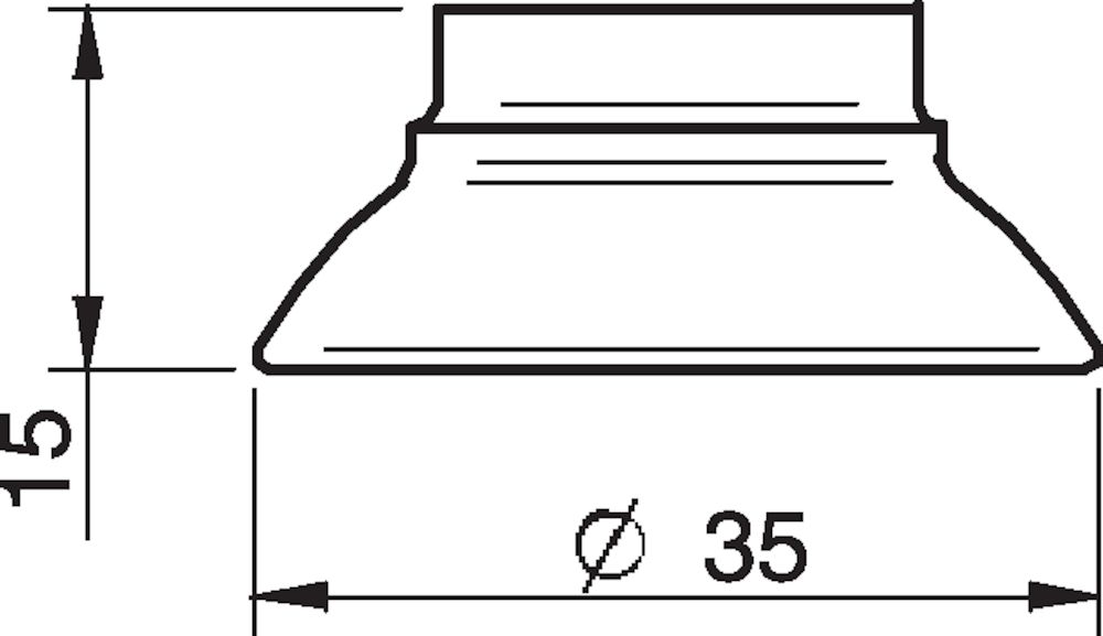 Piab Suction cup FC35P Polyurethane 50