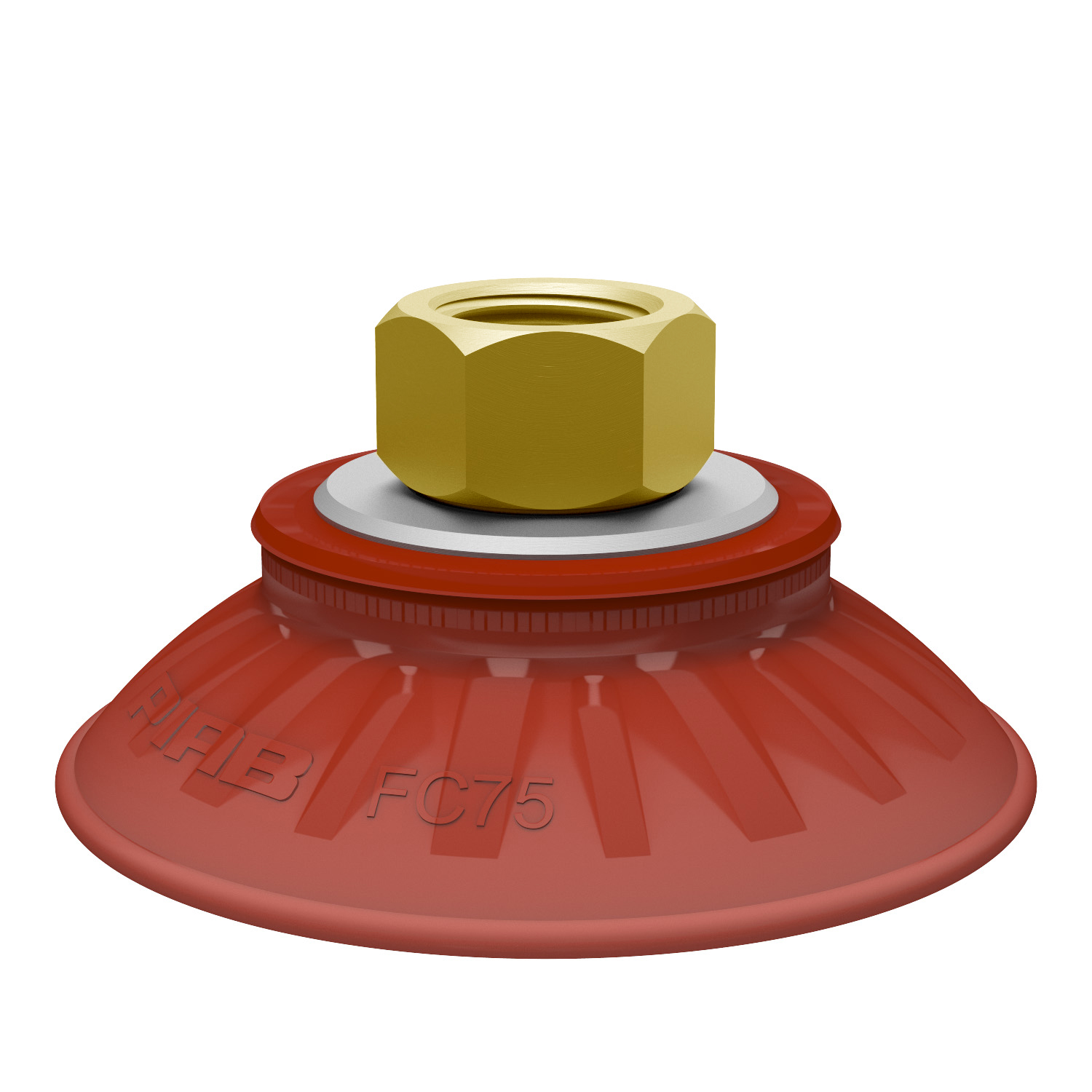 Piab Suction cup FC75P Polyurethane 40, brass 3/8 NPSF female