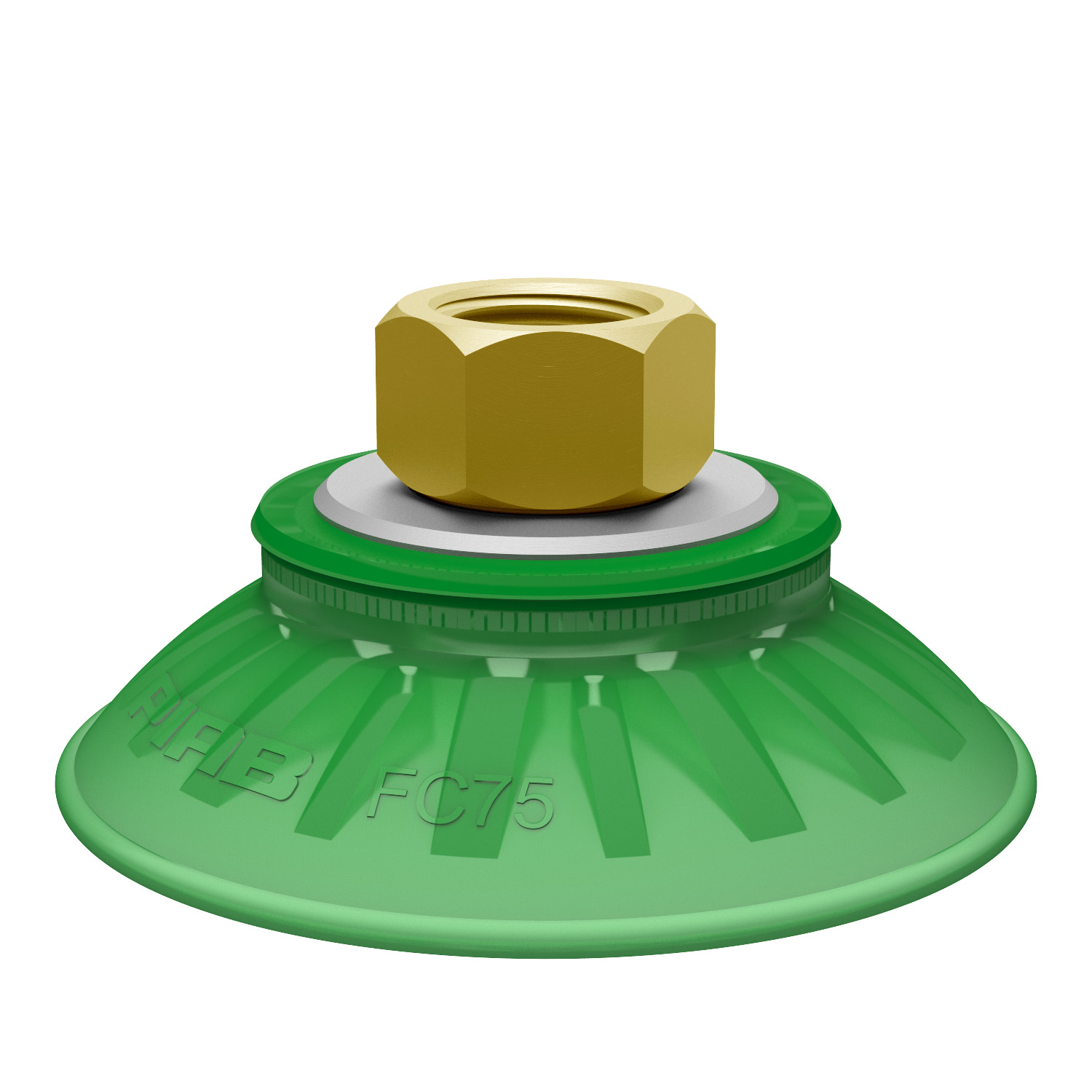 Piab Suction cup FC75P Polyurethane 60, brass 3/8 NPSF female