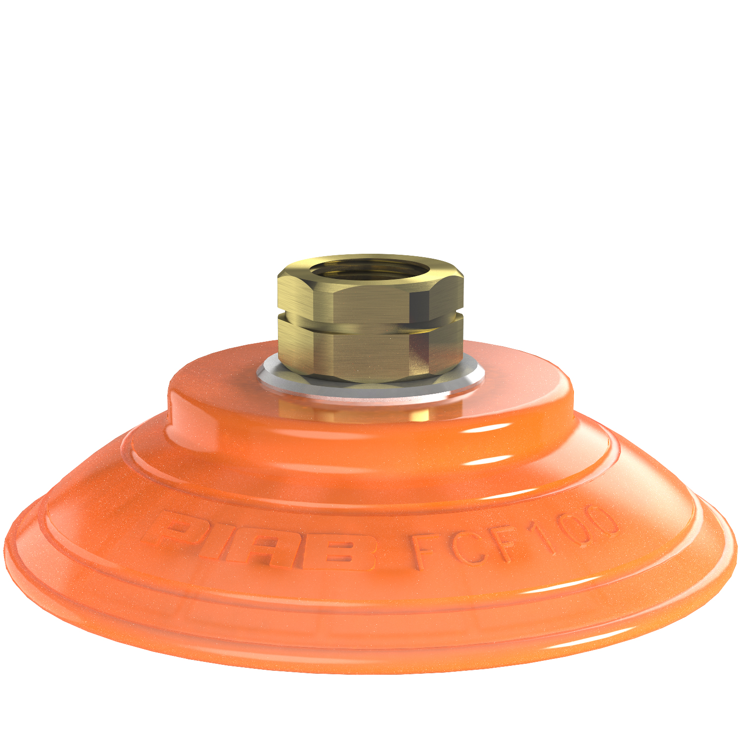 Piab Suction cup FCF100P Polyurethane 55/60, 3/8 NPT female