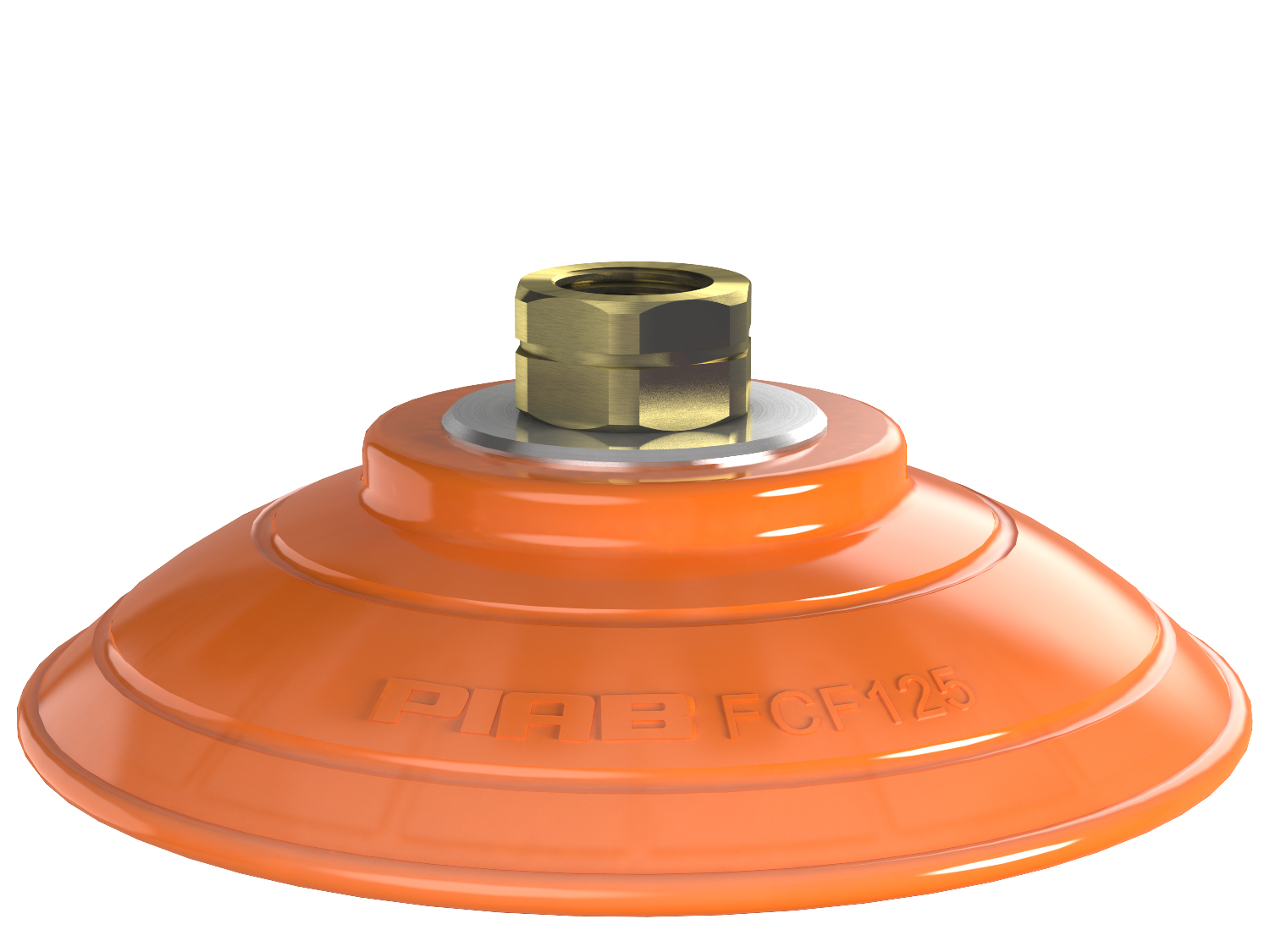 Piab Suction cup FCF125P Polyurethane 55/60, 3/8 NPT female