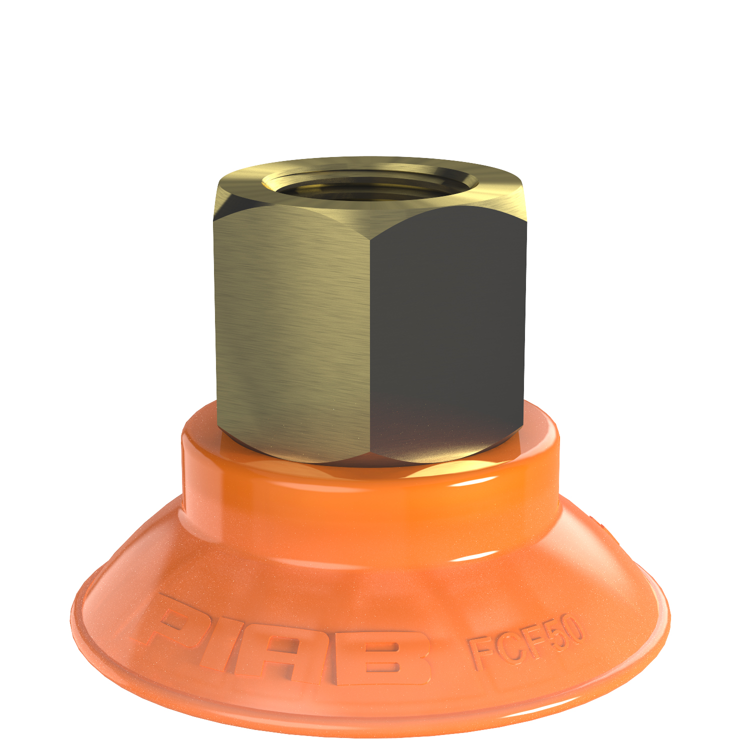Piab Suction cup FCF50P Polyurethane 55/60, G3/8 female, 17 mm thread