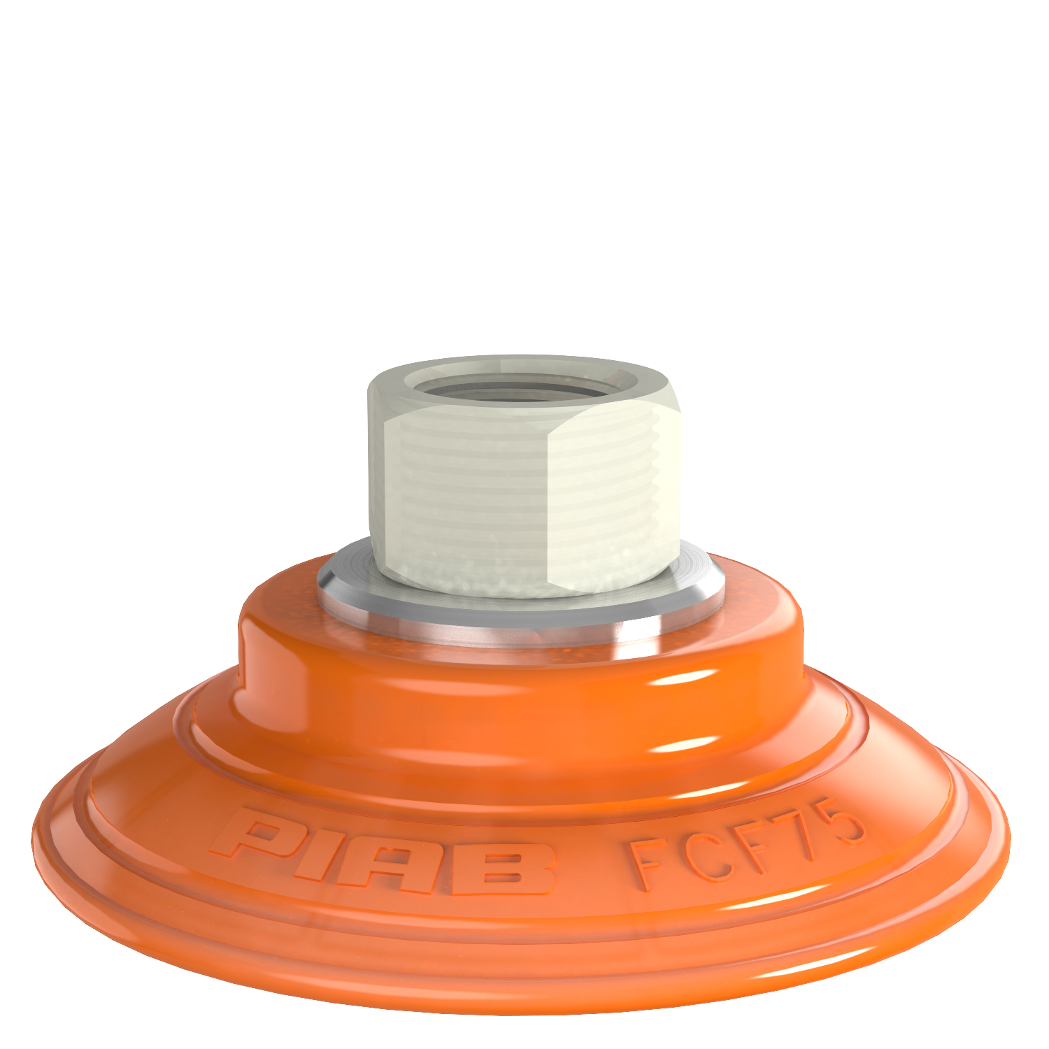 Piab Suction cup FCF75P Polyurethane 55/60, G3/8 female, plastic thread