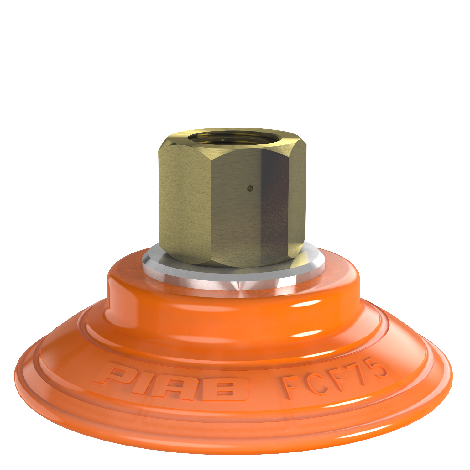 Piab Suction cup FCF75P Polyurethane 55/60, G3/8 female, 17 mm thread
