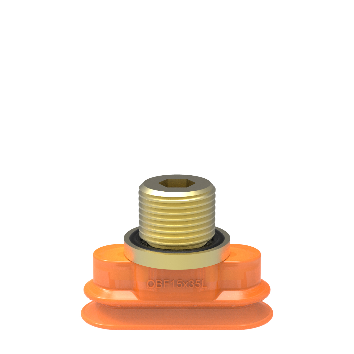 Piab Suction cup OBF15x35P L Polyurethane 60, G1/4 male