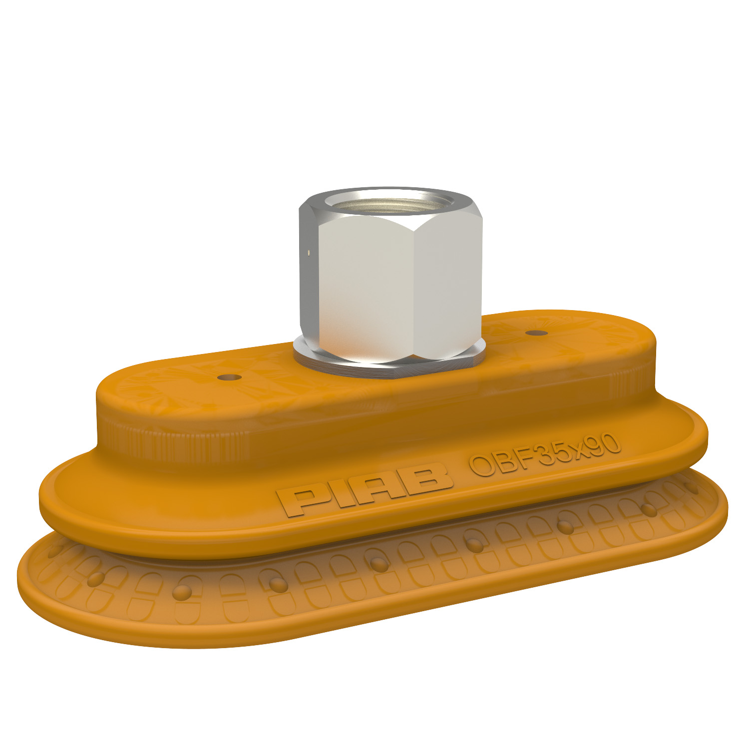 Piab Suction cup OBF35x90P Polyurethane 55/60, G3/8 female, 17 mm thread