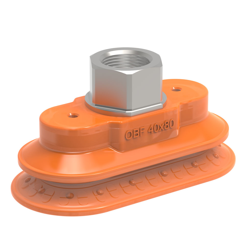 Piab Suction cup OBF40X80P Polyurethane 60, G3/8” female, plastic