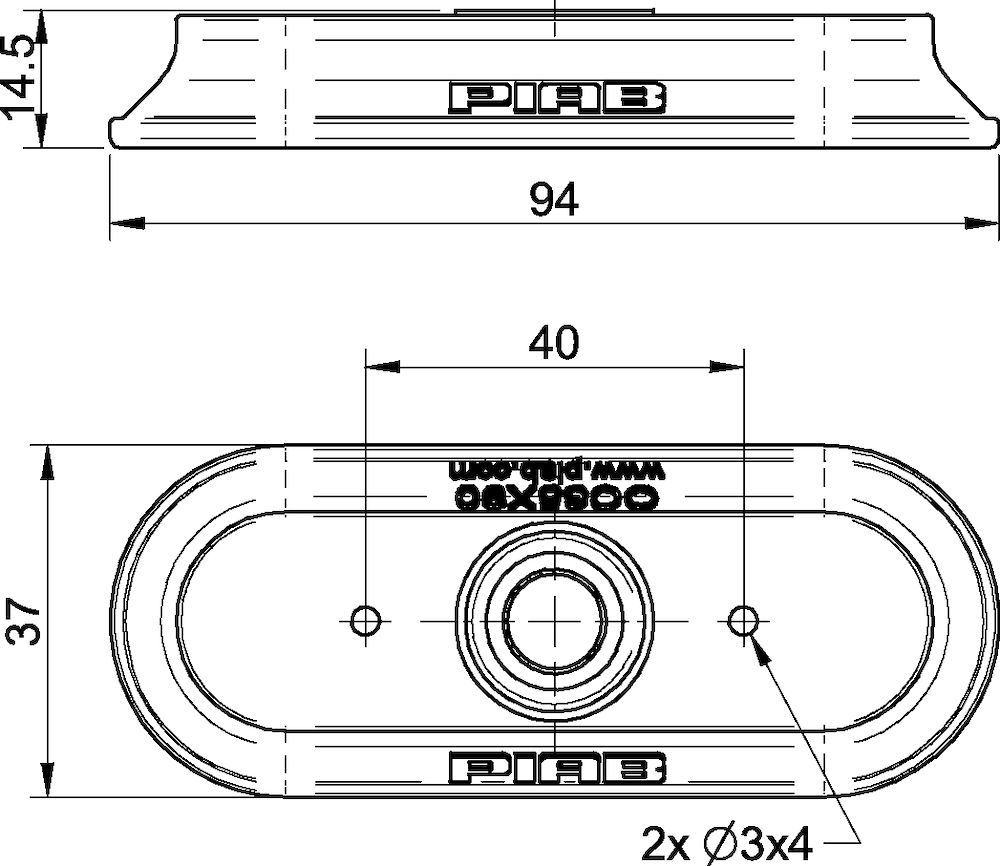 Piab Suction cup OC35x90P Polyurethane 40