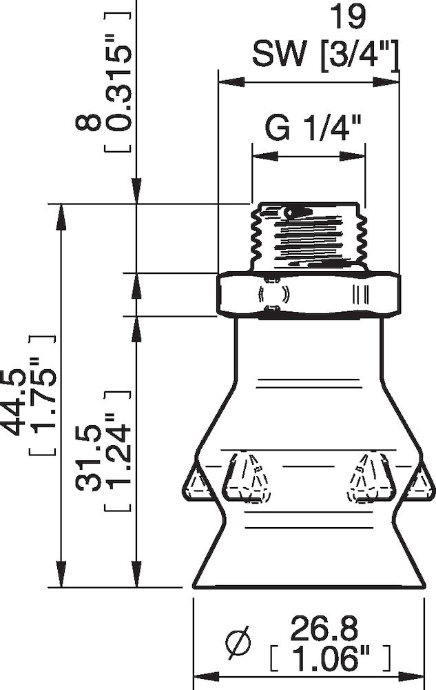 Piab PD27.DS40.G14MDC.00 Suction cups and soft grippers